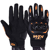 Мотоперчатки защитные KTM черный с оранжевым