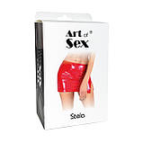 Сексуальна вінілова спідниця Art of Sex - Stella, розмір L-2XL, колір чорний SO7365, фото 3