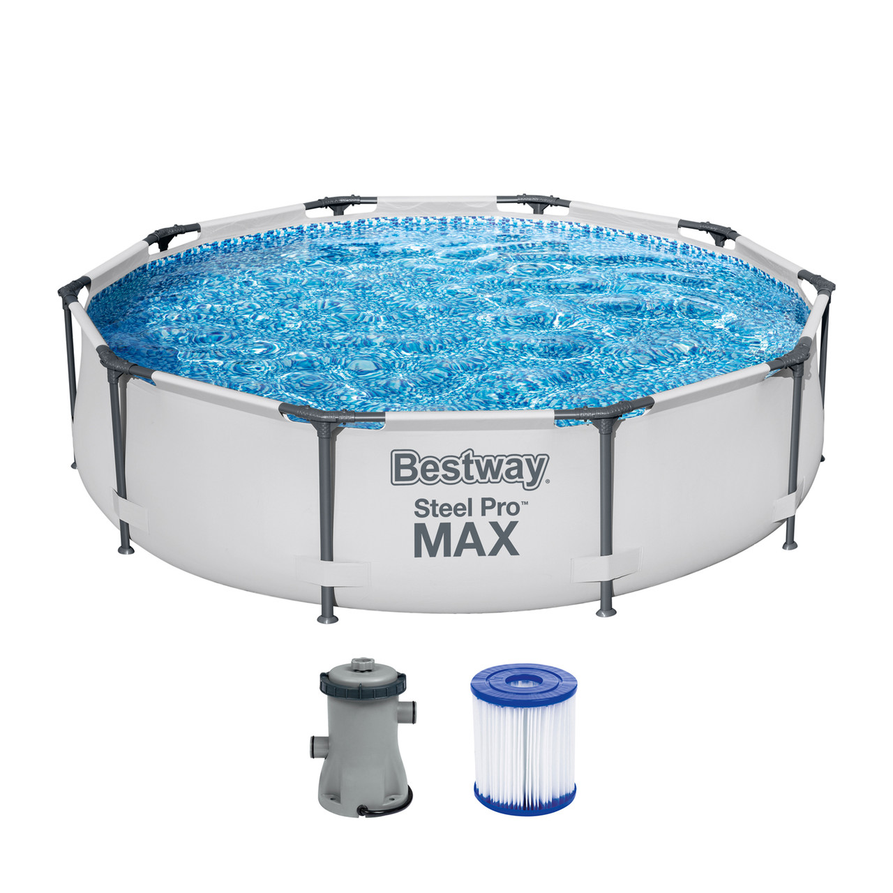 Басейн каркасний BestWay (56408) з фільтр-насосом 305х76 см