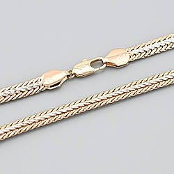 Ланцюжок 42130 ширина 6 мм позолота 18К довжина 50