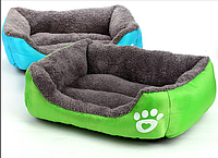Глубокая лежанка пуфик для кошек и собачек Красочная кровать для домашних животных 44x33 см