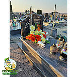 Потрійний гарний декоративний хрест з нержавіючої сталі з використанням труби діаметром 25 мм, №7, фото 2