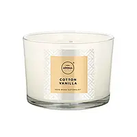 Ароматическая свеча Aroma Home Elegance - Cotton Vanilla 115 г