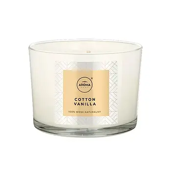 Ароматична свічка Aroma Home Elegance - Cotton Vanilla 115 г
