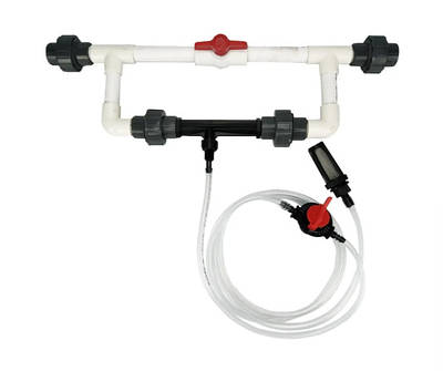 Інжектор "Вентурі" 1" дюйм, для витрати 1,2 - 4,6 м³/год, комплект для внесення добрив, Presto-PS