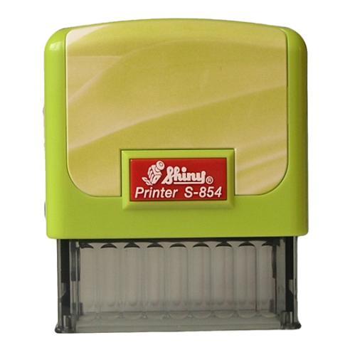 Оснастка для штампа 58x22 мм зелена автоматична, Shiny S-854