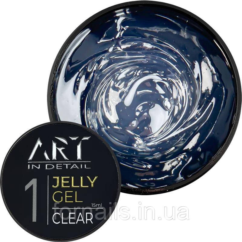 Гель для нарощування та моделювання ART Jelly Gel №1 Clear, 15 мл, фото 1