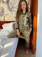 Леопардова піжма. Жіночий комплект для сну. Костюм повсякденний домашній., фото 6