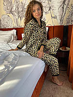 Леопардова піжма. Жіночий комплект для сну. Костюм повсякденний домашній., фото 8