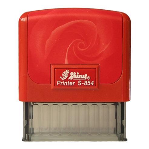 Оснастка для штампа 58x22 мм червона автоматична, Shiny S-854