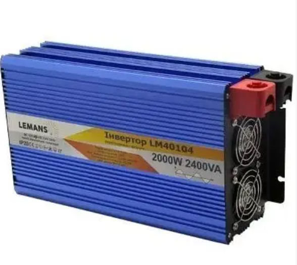 Інвертор Lemanso LM40104 з 12VDC до 230 V: AC 2000W: 2400VA