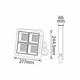 Прожектор на сонячній панелі+USB-C SMD LED 800W 2733Lm 3000K-4200K-6400K IP44, фото 3