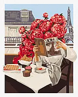 Картина за номерами Ідейка Квітучий Париж Kira Corporal 40х50см