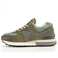 Мужские кроссовки New Balance 574 Legacy Stone Island, замшевые нью беленс 574 нб NB 574 стон айленд легаси