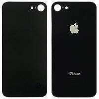 Задня кришка Apple iPhone 8 чорна — аналог із великим отвором