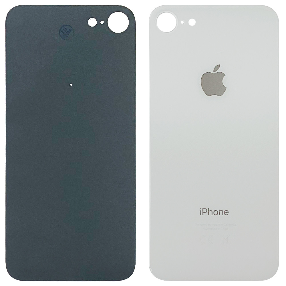 Задня кришка Apple iPhone 8 біла — аналог із великим отвором