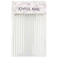 Гибкая лента для ногтей Joyful Nail светоотражающая, цвет шампань