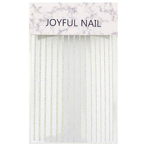 Гнучка стрічка для нігтів Joyful Nail світловідбиваюча, колір шампань