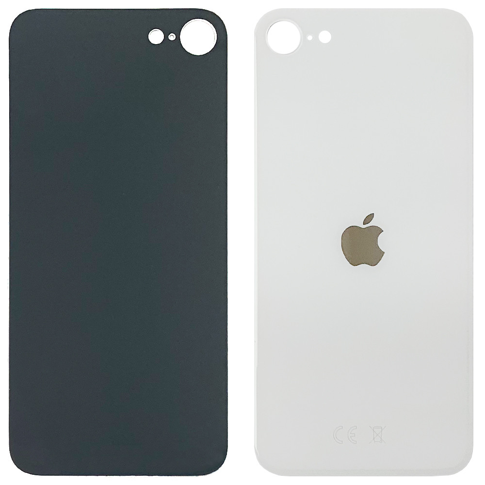 Задня кришка Apple iPhone SE 2020 біла — аналог із великим отвором