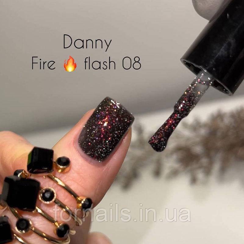 Світловідбивний гель-лак Danny FIRE FLASH №08, 10 мл