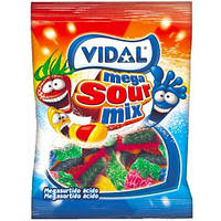 Желейні цукерки Кислий Мега Мікс БЕЗ ГЛЮТЕНУ Vidal Mega Sour Mix 90г Іспанія