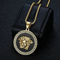 Шикарна брендова-підвіска медальйон Gianni Versace