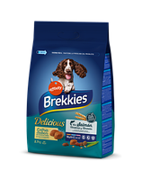 Сухой корм для взрослых собак всех пород Brekkies (Брекис) Dog Delice Fish с рыбой 2.7 кг