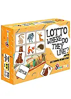 Развивающая настольная игра Умняшка Лото английский. Где они живут?/Lotto Where do they live?