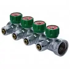 Колектор KP CZECH 4 контури 1" x 16 вентильний, фото 1