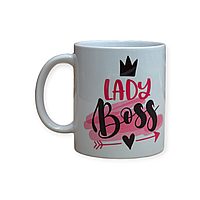 Чашка с принтом Lady boss 330 мл (01_K0333021213)