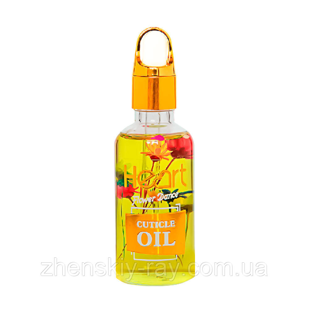 Олія квіткова для кутикули Heart Wild Citrus (цитрусовий мікс) з піпеткою, 50 мл