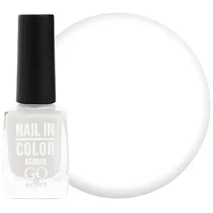 Лак для нігтів Nail Polish GO ACTIVE 002 (білий, емаль), 10 мл