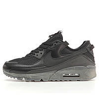 Мужские кроссовки Nike Air Max 90 Terrascape Black, черные кожаные кроссовки найк аир макс 90 тераскейп