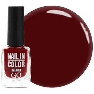 Лак для нігтів Nail Polish GO ACTIVE 047 (бордо), 10 мл