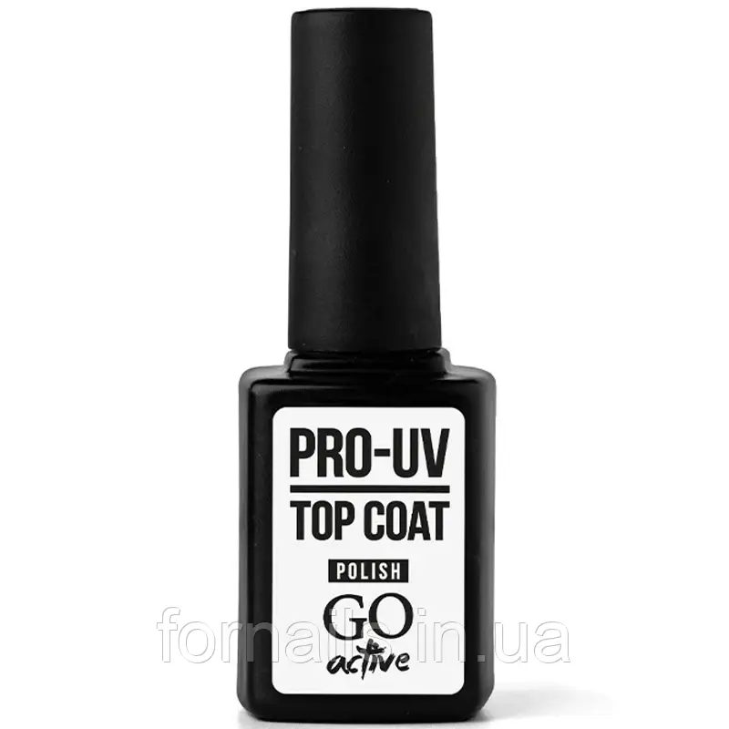 Топ для лаку суперстійкий GO Active Pro-UV Top Coat, 10 мл, фото 1