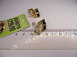 Золоті жіночі сережки з діамантами, вага 9,31 р., фото 7