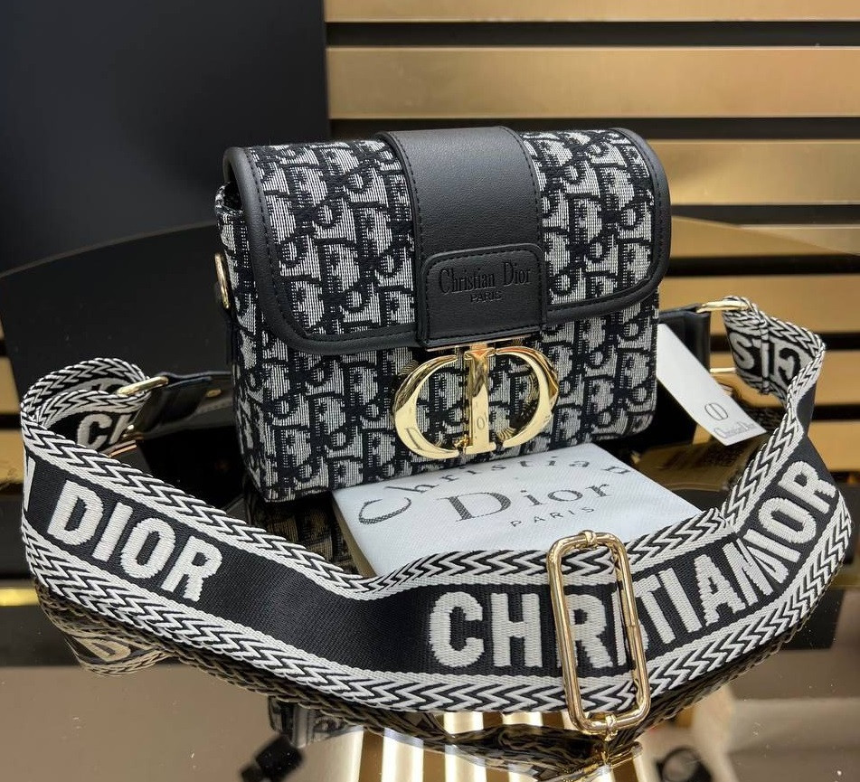 Жіноча сумка Dior, тканинний ремінь, 19*14*8 см, 931074-3