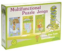 Дерев`яна дженга-пазл Multifunctional Puzzle Jenga Strateg (30980)