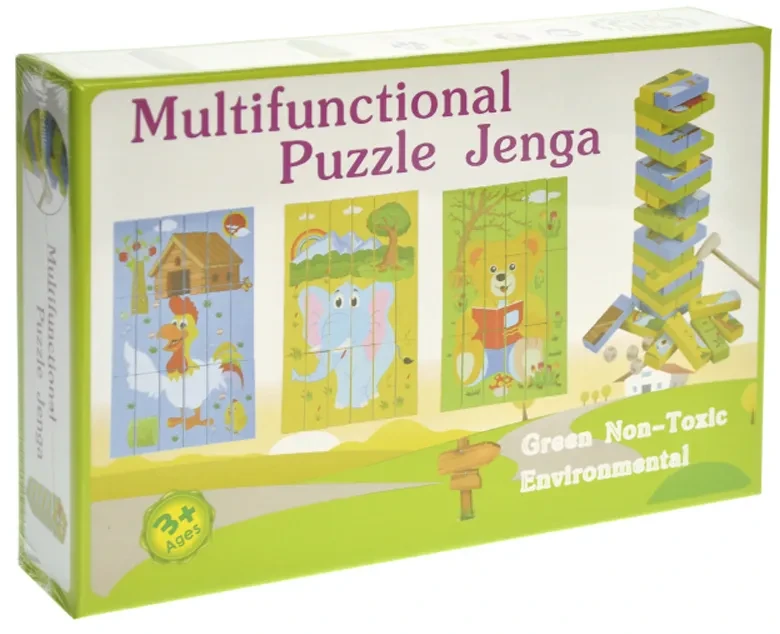 Дерев`яна дженга-пазл Multifunctional Puzzle Jenga Strateg (30980)
