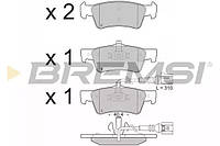 Колодки задние тормозные T5 03-(ATE)(диски 333x32.5mm), Bremsi (BP3372)