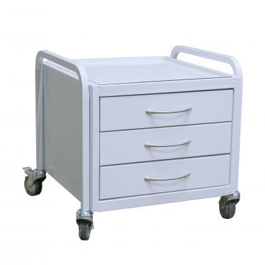 Столик маніпуляційний маленький із 3 шухлядами СМ-3 міні Заповіт Столик-тумба медична пересувна