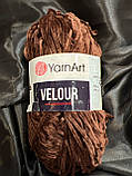 Велюр 852 шоколадний, фото 2