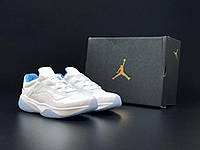 Мужские демисезонные очень легкие кроссовки Nike Air Jordan 11 cmft , белые качественные