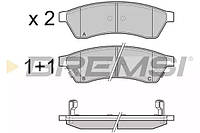 Колодки задние тормозные Chevrolet Epica 05- (brembo), Bremsi (BP3400)