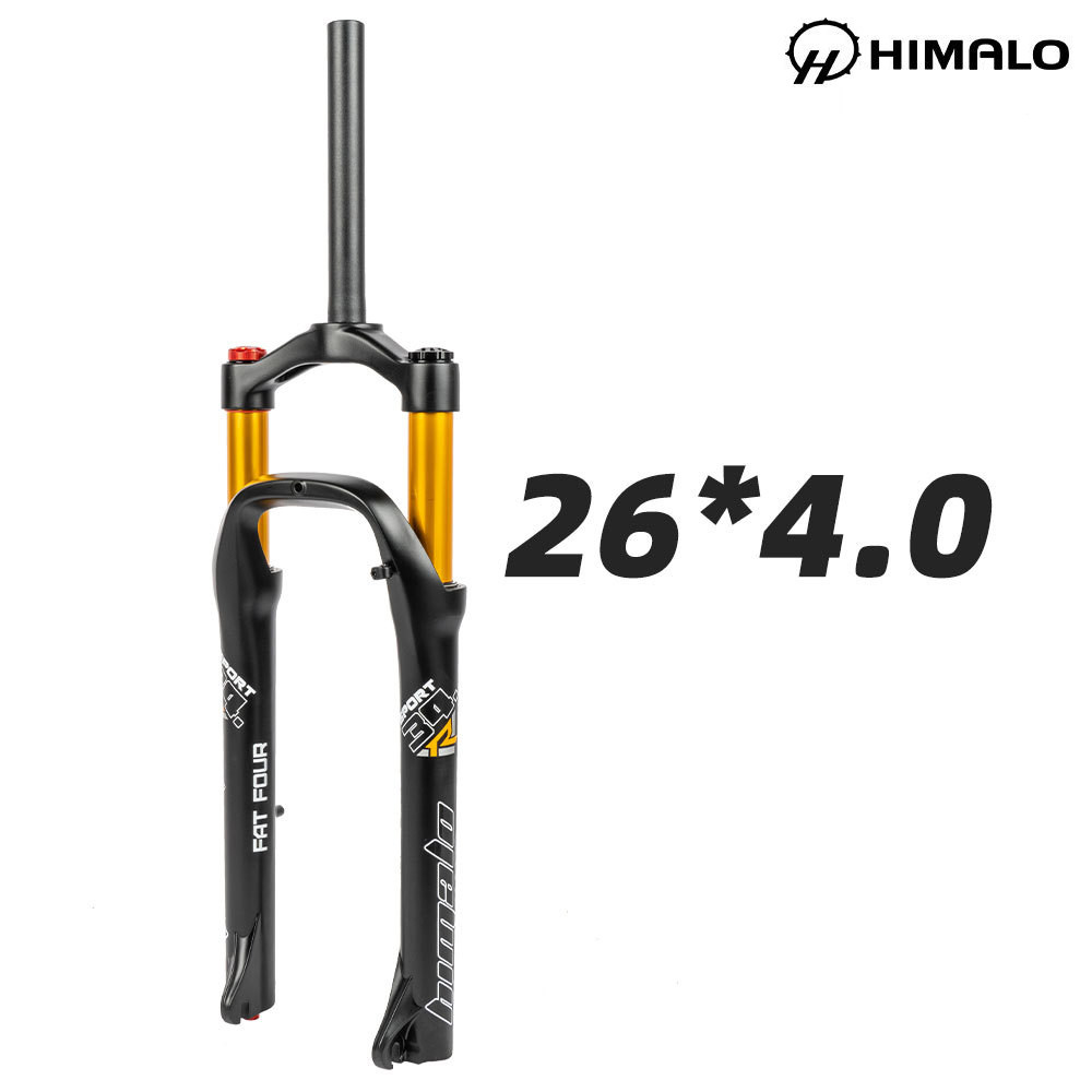 Повітряна вилка для фетбайка Himalo 26 дюймів Fat Bike 130mm Lock-out, Rebound, Золота