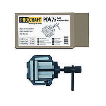 Лещата верстатні Procraft PDV75 Ширина захвату 75 мм Висота захвату 27 мм Відкриття 60 мм, фото 4