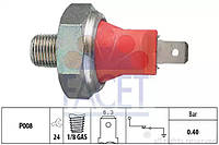 Датчик давления масла (0,3bar/1 конт./черный) Kia Carens II/Lancer/Camry 1.0-3.5 82-, FACET (70017)