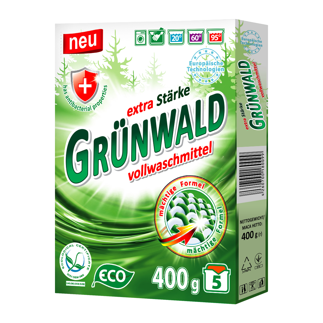 Пральний порошок ТМ Grunwald  400 г