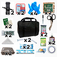Компактная аптечка-сумка, набор для быстрого оказания первой помощи в походных условиях Турникет SICH