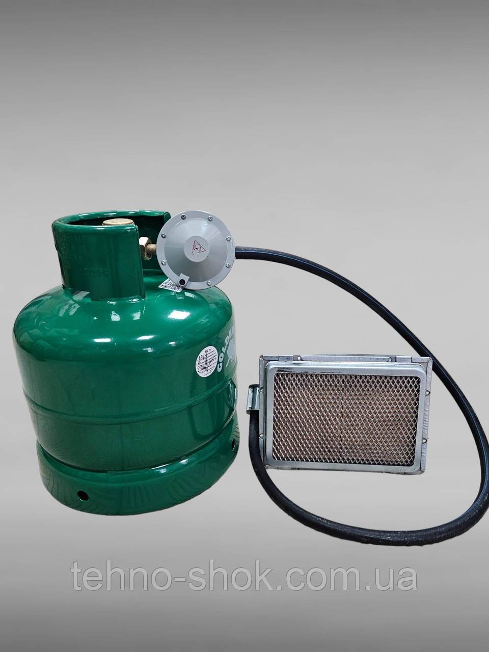 Газовий балон Rudyy 15л газовий обігрівач MIR 3.4 КВТ